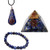 Orgone Pyramid Lapis Lazuli Crystals Set  Set of 3 Pendant- Bracelet- Crystal Chakra Pyramid Positive Energy Generator Orgonite- Reiki- Healing- Meditation- Spiritual Balance Stones