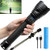 Tactical LED Flashlights High Lumens- 90000 Lumens Super Bright Rechargeable Flashlights with 5 Modes- Zoomable- 26650 Batteries- Waterproof- Powerful Handheld Flashlight for Hiking Outdoor