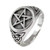 Sterling Silver Celtic Knot Triquetra Pentacle Pentagram Ring Size 10