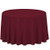LinenTablecloth 108-Inch Round Polyester Tablecloth Burgundy