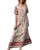 PRETTYGARDEN Women's Casual Floral Print V Neck Short Sleeve Summer Boho Beach Dress High Waist Long Maxi Dresses?White-Small