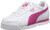 PUMA unisex child Roma Basic Sneaker- White/Fuchsia Purple- 5.5 Big Kid US