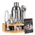 DEKINMAX Bar Set Bartender Kit -12 Pieces Stainless Steel Tool Cocktail Shaker Set Including Martini Shaker Jigger Strainer Mixer Spoon Tongs Bottle Opener Liquor Pourer Bottle Stopper