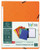Exacompta - Ref. 55414E - Pack of 10 Elastic folders Glossy Card 355 GSM A4 - Orange