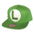 SUPER MARIO SB061803NTN Nintendo Green Snapback Cap with Embroidered Luigi Logo -One Size-