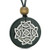 Celtic Shield Knot Protection and Magic Powers Amulet Black Agate Medallion Pendant Necklace