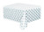 Silver Polka Dot Plastic Tablecloth, 108" x 54"