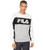 Fila Lesner Fleece Crew White/Black/Grey Heather 2XL