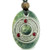 BestAmulets Amulet Celtic Triquetra Protection Knot Moss Agate Good Luck Pendant Necklace