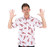 Seinfeld Cosmo Kramer Lobster Button-Up White Shirt