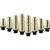 Retro Metal 20 Pcs Strain Relief Cord Connector Pendant Lighting Cord, YaeTek Aluminum Threaded Cord Grip Wire Clamp for Lamp Power Cable Connector (Golden)