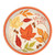 Fall Foliage - Round Dessert Paper Plates 7" - 8ct