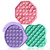 Auspicious Push Pop Bubble Sensory Toy Stress Relief and Anti-Anxiety Tools Silicone Bubble Squeeze Toys Suitable for Autistic Patients Who Need to Relieve Stress Push Pop Bubble Fidget Sensory Toy