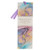 Purple Marble Swirl Premium Scripture Bookmark Clothed with Strength and Dignity Proverbs 31-25 Bible Verse Metallic Gold Accent Inspirational Bookmark for Women w-Satin Ribbon