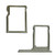 BisLinks Grey Sim Card Tray  plus SD Memory Card Reader Holder Replacement for HTC One M8