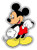Mickey Mouse Proud Cartoon - Sticker Decal - Decorative Sticker - Scrapebooks Cars Windows Laptops Waterbottles