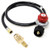 GasOne - Propane Regulator - with Propane Brass Orifice 4 ft High Pressure Propane 0-20 PSI Adjustable Propane Regulator with Hose QCC-1 Type - CSA Certified - Works with Any U.S. Propane Tanks