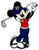 Mickey Mouse Playing Golf Sport Cartoon Characters - 5 Inch Sticker Graphic - Auto Wall Laptop Cell phone Bumper Window Decal Sticker