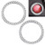 2 Pack Crystal Rhinestone Ring for Car Start Stop Auto Engine Ignition Button Decoration for Push to Start Button Starter  and  Knobs Bling Decor Ring-Silver-