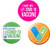 3Pcs Vaccine Button Pins I Got My Covid-19 Vaccine Vaccinated Against Covid 19 Recipient Notification CDC Encouraged Public Health and Clinical Pinback Button Badges Vaccinated for Virus Pin-043