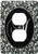 3dRose lsp_38762_6"Letter M-Black And White Damask 2 Plug Outlet Cover