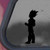 DBZ Vegeta Silhouette - Vinyl 5.5" Tall -Color- Black- Decal Laptop Tablet Skateboard car Windows Sticker