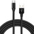 wpOP59NE USB Charge Cord 1-2m Universal USB Type-C Data Sync Fast Charging Cable Cord for Mobile Phone Black 1M