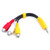 Replacement for Sony TV Video AV Component Adapter Cable 3.5mm to 3 RCA AV Input Adapter CBF Signal Cable for Sony TV - 23CM-9 Inch