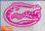 Florida Gators PINK GATOR HEAD LOGO 9" Cut Vinyl Decal Car Truck Window UF Sticker FBA