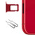 Nano Sim Card Holder for iPhone 11 Replacement -Red-Sim Card Slot Socket Tray Support with 2 Removal Eject Tools.