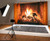 OERJU 5x4ft Burning Firewoods Backdrop Burning Woods Fireplace Backdrop for Photography Fires Interior Decor Background