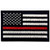 Tactical Embroidered Thin Red Line USA Flag Fastener Hook  and  Loop Patch