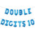 Double Digits 10 Balloon Banner Birthday Decorations - Happy 10th Birthday Party Decorations Supplies - Multicolor Double Digits Ten Years Old Birthday Decorations -Double Digits 10 Blue-