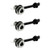 Maxmoral 3PCS DC-099 DC Power Socket Connector with Waterproof Cover CapThreaded Female Panel Mounting Adapter Power Jack 5.5 x 2.5mm