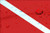 American Vinyl Wet Look Scuba Dive Flag Sticker -Diving Diver Decal-