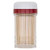 Touch Toothpick Dispenser 200 Count Red White and Clear