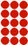 Royal Green Red Color Coding Sticker dots for Inventory and Labeling 30mm -1.25"- - 225 Pack