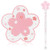 Finphoon Sakura Cup Coaster Non-Slip Insulation PVC Cherry Blossom Cup Coaster for Coffee Cup Beer Mug Tableware?Pink?