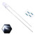 EDGELEC 100pcs 3mm White Lights LED Diodes Clear Round Lens 29mm Long Lead -DC 3V-  plus100pcs Resistors -for DC 6-12V- Included Bright Bulb Lamps Light Emitting Diode