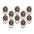 Lheng Dresser Drawer Cabinet Door Ring Lion Head Pull Handle Knob 10pcs