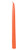 Darice 1168-95 Taper Candle 10" Orange