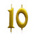 Gold 10th Birthday Numeral Candle Number 10 Cake Topper Candles Party Decoration for Girl Or Boy