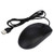 Minimalist Design USB Wired Optical Computer Mice Black Office Mouse for PC Laptop 1200DPI 1.1M Cable -Black-