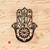 Hamsa Hand Khamsa Decal Sticker Vinyl Fatima Arab - Black 6 Inches - for Car Boat Laptop Die-Cut No Background