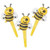 Bumble Bee Cupcake Picks - 12 ct Garden Lawn Maintenance
