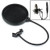 Kadence Professional Microphone Pop Filter Mask Shield Any Microphone Mic Dual Layered Wind Pop Screen With A Flexible 360° Gooseneck Clip Stabilizing Arm