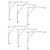 AXLIZER 6PCS Plastic Vertical Blind Curtain Clip Vertical Blind Clip Bracket Valance Clips for Vertical Blinds