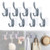 Wall Hooks for Hanging 8 Pcs Coat Hook Adhesive Hooks for Hanging Heavy Duty Wall Hooks Hooks for Hanging Towels Sticky Hanging Wall Hangers for Bathrooms Kitchen Utensils