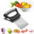 AnDocK Slicer Meat Slicer Food Slice Assistant Onion Holder Slicer Kitchen Gadgets kitchen Utensil Holder - Stainless Steel Vegetable Holder Cutting Kitchen Gadget Onion Peeler
