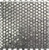 Silver Penny Round Mosaic Tile for Kitchen Bathroom or Wall Panel -Sample Swatch- 4"x5"-